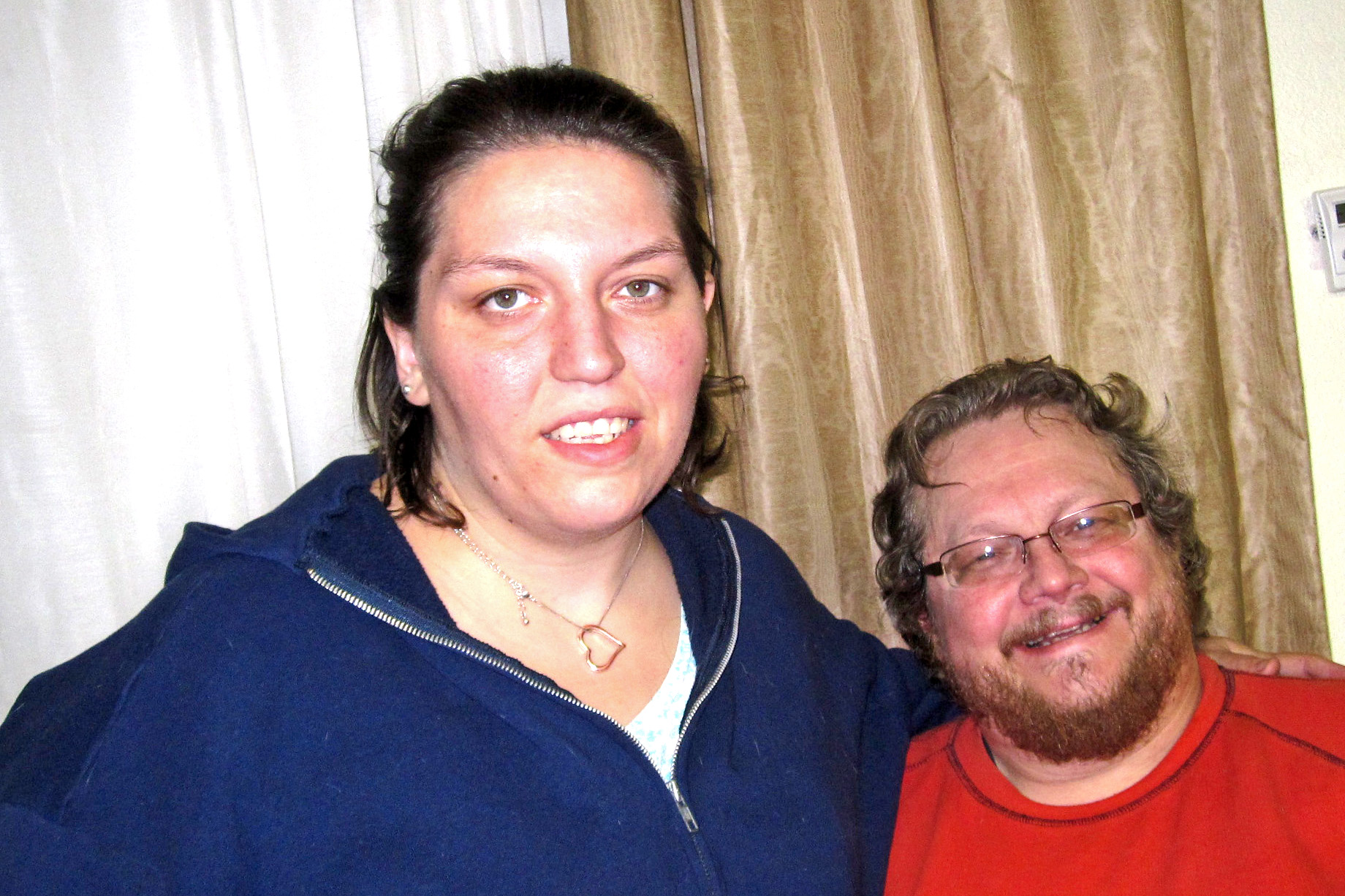 A happy Darcy + Fred in the ConSuite